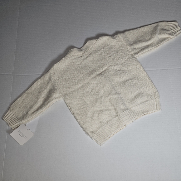 Grayson Mini Baby Baby Cable Knit Top & Bottom Set Cream Cozy Matching 18 Months - Picture 6 of 11